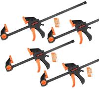 Abrazaderas para carpintería, juego de 2 unidades de 30,48 cm y juego de 2 unidades de 15,24 cm, tipo abrazadera/separador