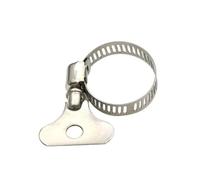 Abrazaderas para tuberías a granel en múltiples ta Abrazadera de manguera acero inoxidable con engranaje helicoidal 6-95 mm, ajustable, for tubería agua, mecánica automotriz, 2 unidades(14 27 mm)