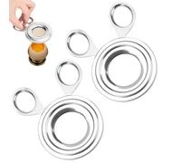 Abre de huevo con cáscara, 2 piezas de corte de huevo con cáscara, pinza dura de acero inoxidable, tijeras de cáscara, abridor de huevos gourmet de acero inoxidable, corte para utensilios de cocina