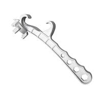 Abrebotellas de aluminio - Abrelatas de palanca multifunción | Herramienta de extracción de tapa de botella y lata lisa, para latas metálicas, frascos, cubitos, fácil de enchufar y duradero