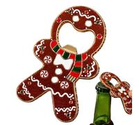 Abrebotellas de Cerveza Utensilio Magnético en Forma de Hombre de Jengibre | abrebotellas plano para Camping Barbacoa Aire Libre Pícnic Reuniones Comedor Cocina