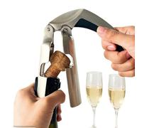 Abrebotellas de champán para sacacorchos de metal profesional | Abridor de corcho para mujeres, personas mayores, champán, vino, hogar, cocina, bar, viajes