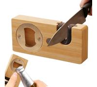 Abrebotellas Gadget para servir y beber con cortador y afilador | Abrebotellas magnético de nevera para hombres, mujeres, adultos, novio, marido, padre, camping, caravana, picnic, yate