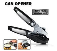 Abrelatas de acero inoxidable, abridor de agarre multifuncional, latas profesionales de corte lateral, abridor de botellas, utensilios de cocina K07-1PC