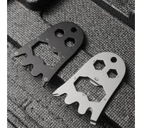 Abridor de botellas con tornillos multifuncionales de acero inoxidable, herramientas EDC para exteriores, herramienta creativa de estilismo de fantasma de Halloween, colgante para regalos de tarjetas