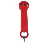 Abridor de botellas y vino 3 en 1, abrelatas retráctil multifuncional para manos débiles, regalos para personas mayores o artritis, herramienta auxiliar de apertura de botellas (Roja)