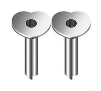 Abridor de Coco para acero Inoxidable para herramienta Perforadora Corazón Oso Estrella Abre Frutos Secos Cocina 2 Unidades(love)