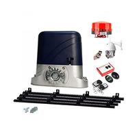 Abridor de puerta corredera con 3 de nylon Bastidores, Roller Gate Motor, diapositivas automática Puerta Kit de Operador de Valla calzada hasta 1800lbs(Kit g 3m rack)