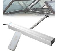 Abridor eléctrico de ventana de cadena con control remoto y sensor de lluvia, diseño silencioso de doble capa para ventanas correderas de tragaluz