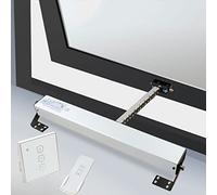 Abridor eléctrico de ventana de cadena de 24 V CC - Abridor motorizado de tragaluz e invernadero con control remoto automático de ventilación de techo, 300 mm-900 mm, clasificación IP32 inalámbrico