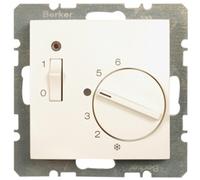 Abridor regulador de temperatura ambiente Berker S. 1 blanco polar brillante