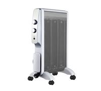 Abrila - abrigo - radiador de mica 1500w 3 elementos blanco/plata - 2