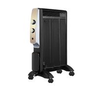 Abrila - abrigo - radiador de mica 1500w 3 elementos negro/oro - 2 pot