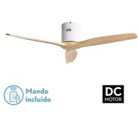 Abrila Aguilon Blanco / Haya - Ventilador De Techo Aspas Normales Sin Luz 220-240 V