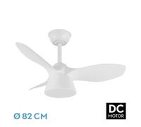 Ventilador dc cubico 36w 2680lm blanco 3 aspas 82d 3000k,4500k,6000k,