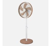 Abrila Alcañiz Blanco/Haya - Ventilador De Pie 220-240 V