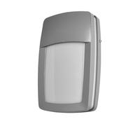 Abrila Altair Gris - Aplique Exterior Moderno Aluminio / Policarbonato 44 Ip