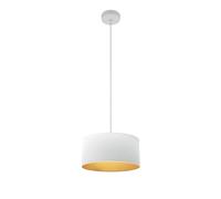 Abrila Anuska Blanco / Oro - Colgante Moderno 1Xe27 30 Cm