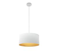 Abrila Anuska Blanco / Oro - Colgante Moderno 1Xe27 40 Cm