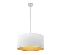 Abrila Anuska Blanco / Oro - Colgante Moderno 1Xe27 50 Cm