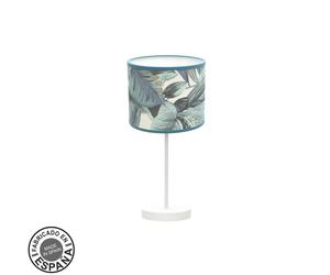 Abrila Argel Blanco / Azul - Lámpara Sobremesa Moderno 1Xe14 17 Cm