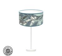 Abrila Argel Blanco / Azul - Lámpara Sobremesa Moderno 1Xe27 30 Cm
