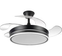 Abrila Bayomo Negro - Ventilador De Techo Aspas Retráctiles 72 W