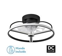 Abrila Bora Negro - Ventilador De Techo Plafón 60 W F