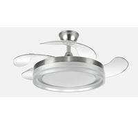 Abrila Cerrato Níquel - Ventilador De Techo Aspas Retráctiles 59W