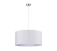 Abrila Chanza Blanco / Cromo - Colgante Moderno 3Xe27 50 Cm