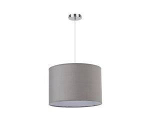 Abrila Chanza Gris / Cromo - Colgante Moderno 1Xe27 30 Cm