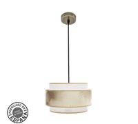 Abrila colgante 30 cm modelo nepal dorado con pantalla