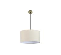 Abrila Dori Cuero / Beige - Colgante Moderno 3Xe27 50 Cm