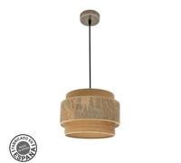 Abrila Samoa Cuero/Camel - Colgante Moderno 1Xe27 30 Cm