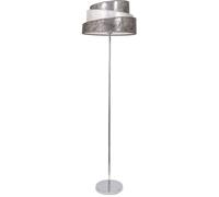 Abrila Colonia Plata/Blanco - Lámpara Pie Salón Moderno 1Xe27