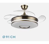 Abrila Dani Cuero - Ventilador De Techo Aspas Retráctiles 59 W F