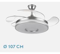 Abrila Dani Níquel - Ventilador De Techo Aspas Retráctiles 59 W F