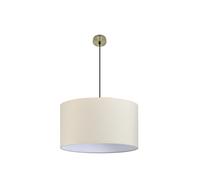 Abrila Dori Cuero / Beige - Colgante Moderno 3Xe27 60 Cm
