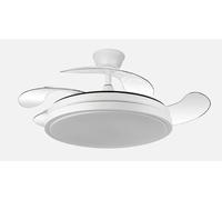 Abrila Escorpion Blanco - Ventilador De Techo Aspas Retráctiles 59W