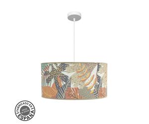 Abrila Etiopia Blanco/Estampado - Colgante Moderno 1Xe27 50 Cm