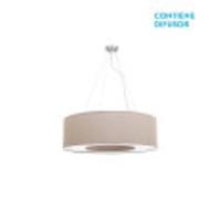 Abrila Haiti Cromo / Piedra - Colgante Moderno 4Xe27 50 Cm