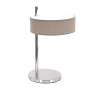 Abrila Haiti Cromo / Piedra - Lámpara Sobremesa Moderno 1Xe14