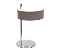 Abrila Haiti Cromo/Topo - Lámpara Sobremesa Moderno 1Xe14