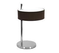 Abrila Haiti Marrón / Cromo - Lámpara Sobremesa Moderno 1Xe14