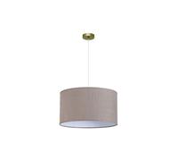 Abrila Happy Cuero/Gris - Colgante Moderno 3Xe27 50 Cm