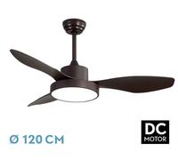 Fabrilamp Ventilador de Techo Abrila Hayate Aspas normales 48 W Marrón