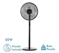Abrila Icono Negro - Ventilador De Pie 220-240 V