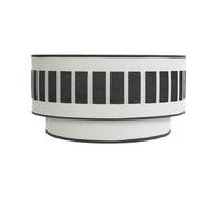 Abrila Ivanna Blanco/Madera Negra - Aplique Moderno 1Xe27