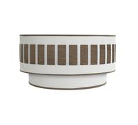 Abrila Ivanna Blanco/Madera Oscura - Aplique Moderno 1Xe27