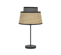 Abrila Jia Natural/Gris - Lámpara Sobremesa Moderno 1Xe14 20 Cm